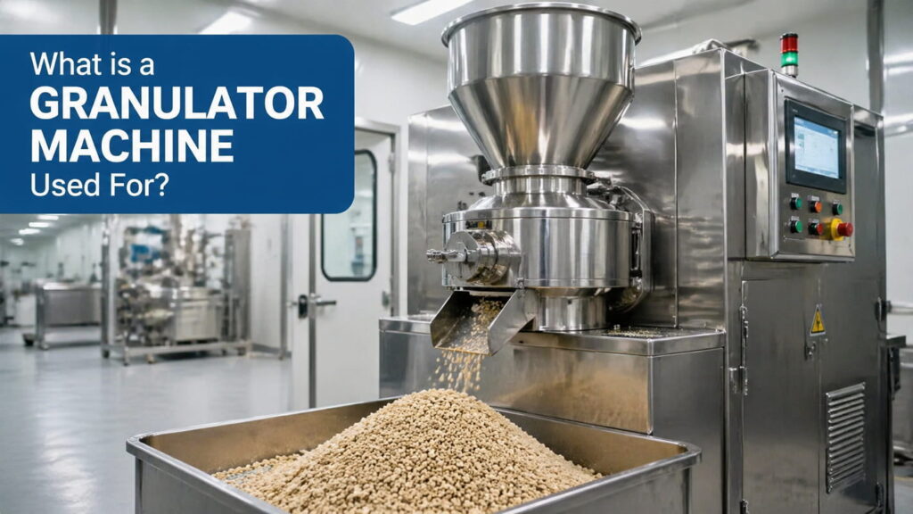 What is a granulator machine used for
