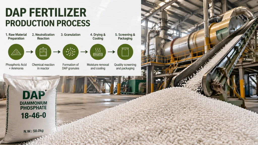 Proceso de producción del abono DAP