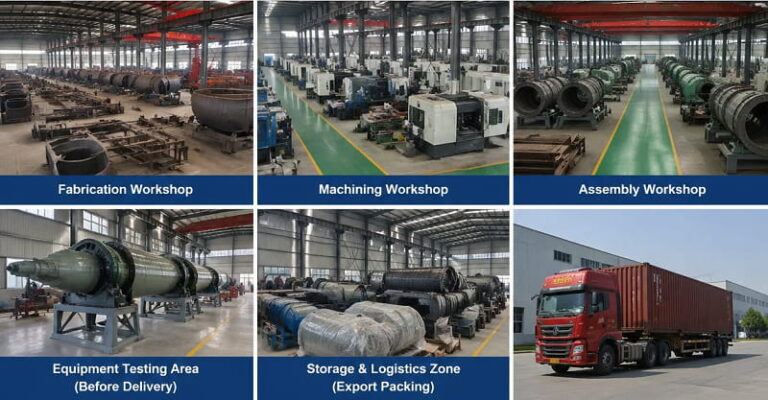 Panorama de las instalaciones de fabricación