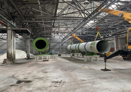 Fertilizer making dryer and cooler picture