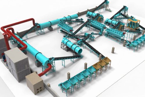 large organic fertilizer production line